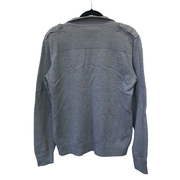 INC International Concepts Gray Detailed Sweater size Medium - Picture 2 of 9